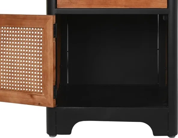 Noptiera din lemn de pin si metal " Wood "