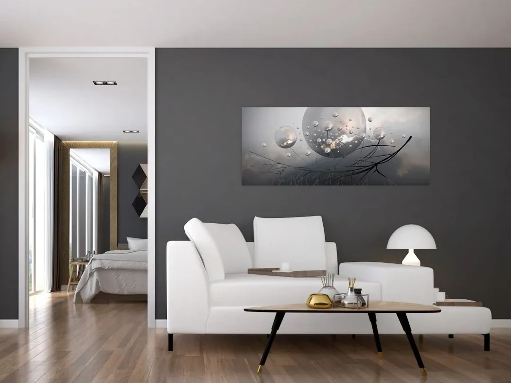 Tabloul bilelor abstracte (120x50 cm)