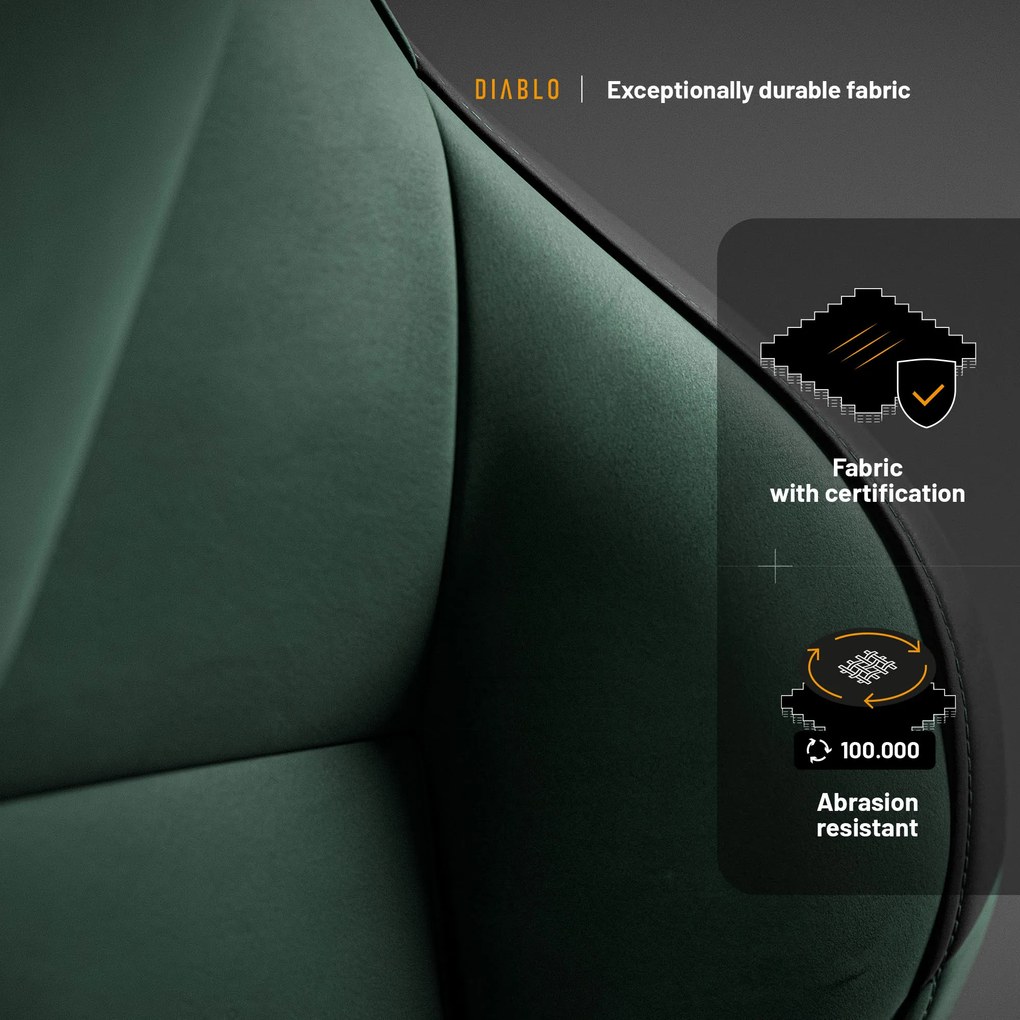 Scaun de gaming Diablo X.One Prime Forest Green Normal Size