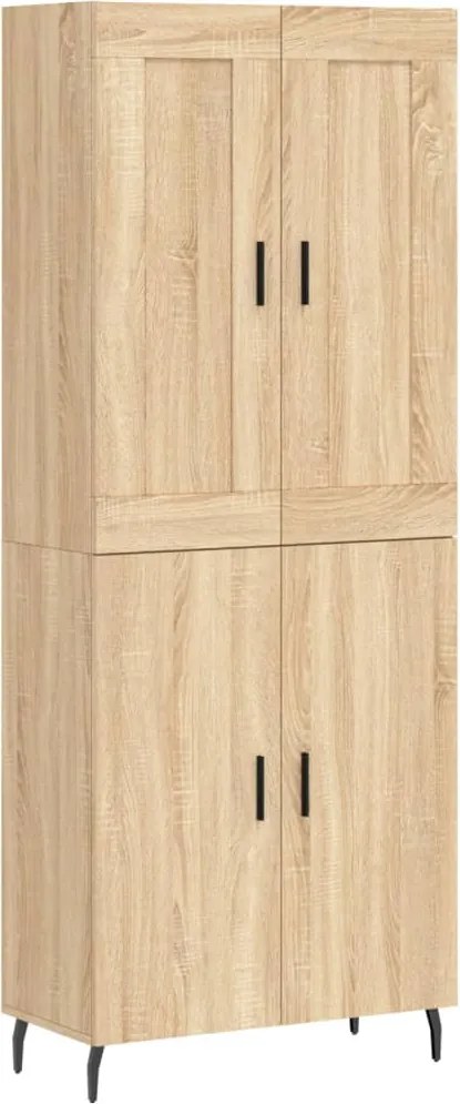 vidaXL Dulap înalt, stejar sonoma, 69,5x34x180 cm, lemn compozit