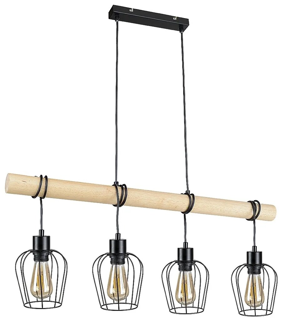 Lustra suspendata stil minimalist industrial Fabian 4L
