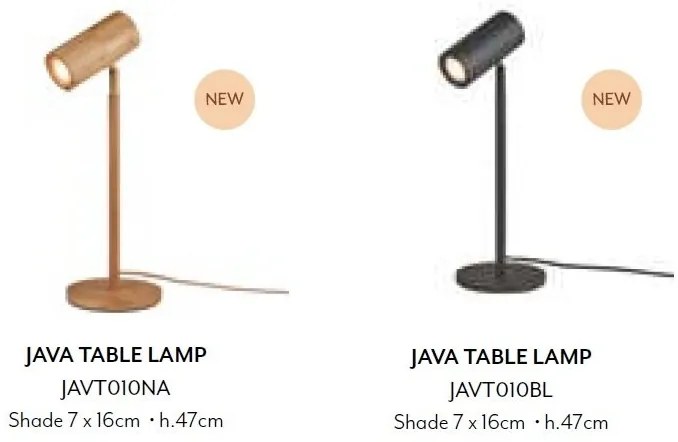 Lampa de masa Eco din Bambus Java GU10, natural