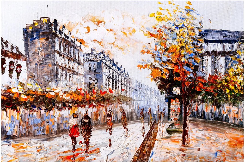Tablou - Viața în oraș (90x60 cm)