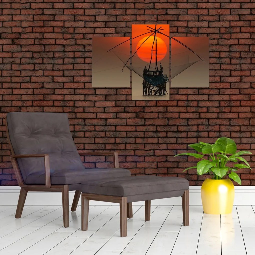 Tablou - Răsărit, Lacul Pakpra (90x60 cm)