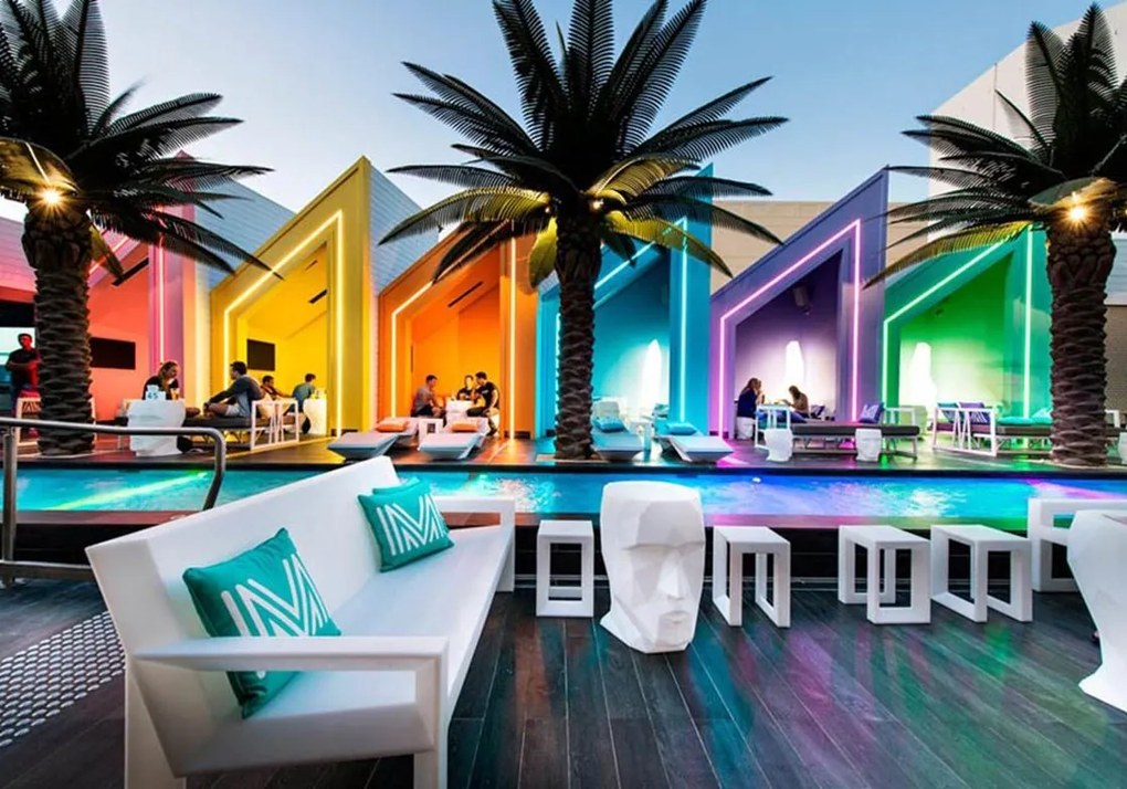 Set 2 tabureti de exterior / interior design modern premium FRAME STOOL 54096 Vondom