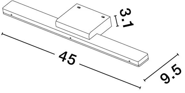 Aplica LED pentru baie cu protectie IP44 NYX gri