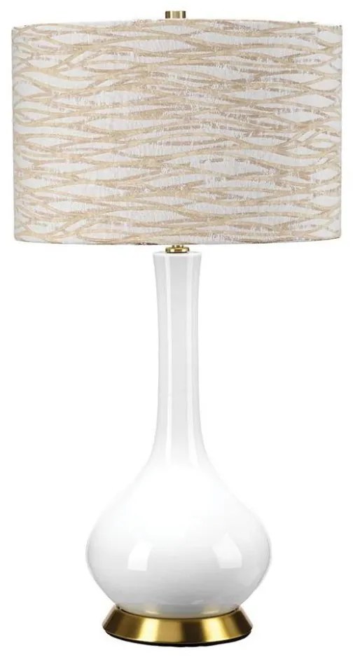 Lampă de masă Elstead MILO-AB-TL-LANT MILO 1xE27/60W/230V bej