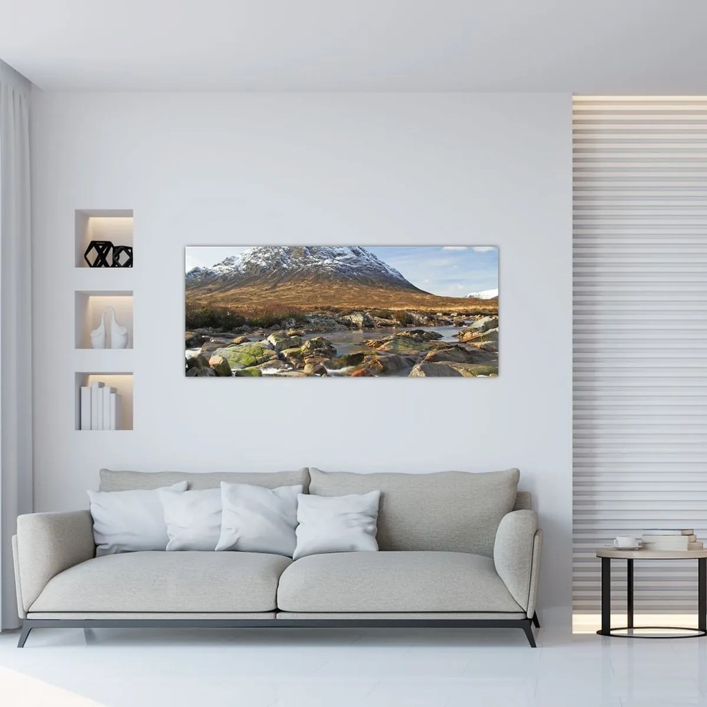 Tablou - Munte cu râu (120x50 cm)