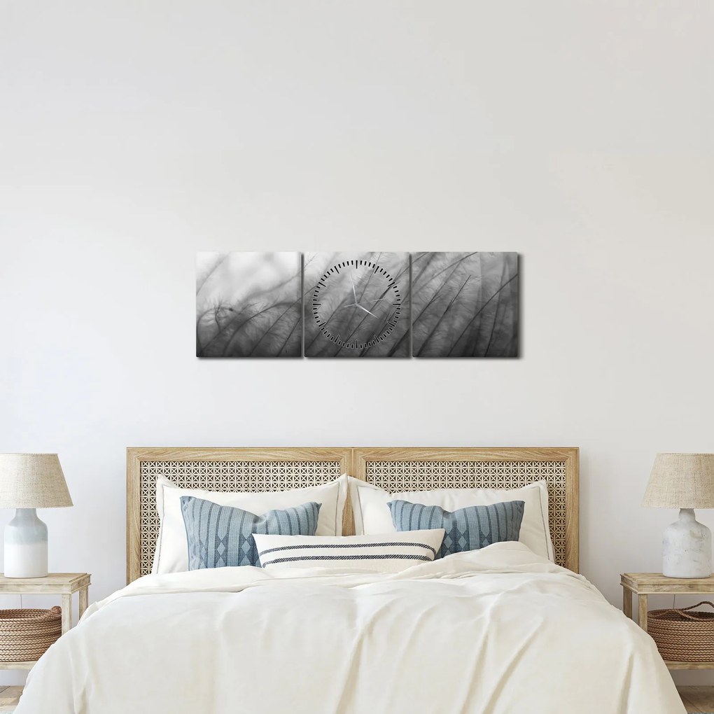 Tablou - Iarba în vânt (cu ceas) (90x30 cm)