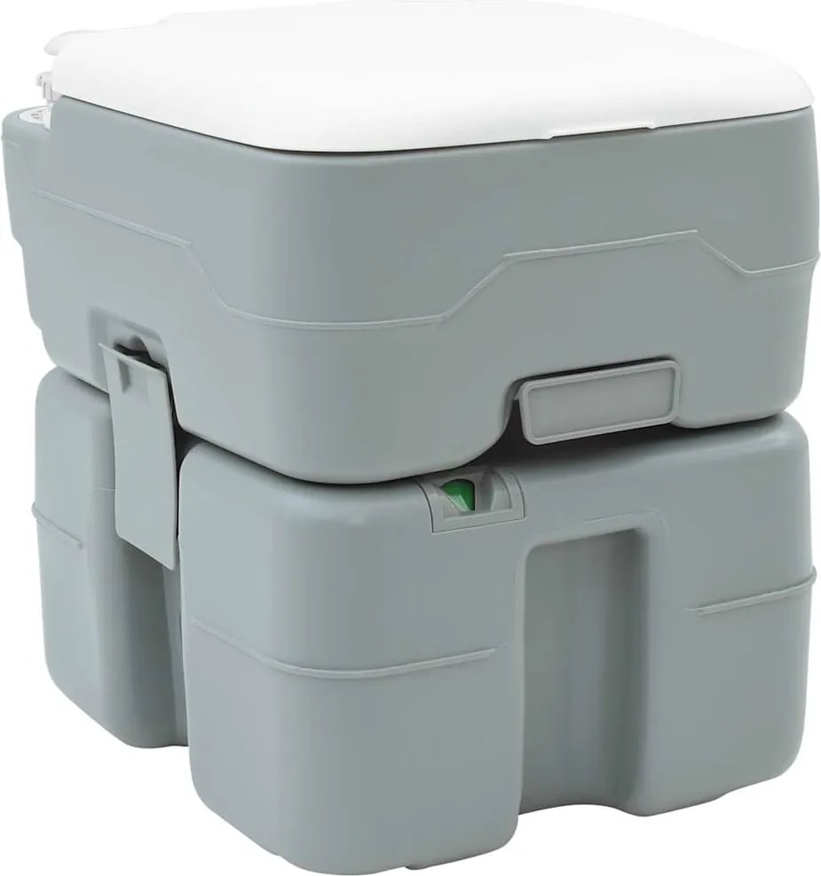 vidaXL Toaletă de camping Gri 41,5 x 36,5 x 42 cm