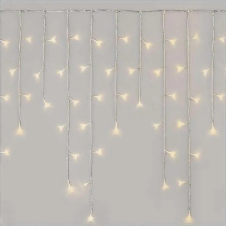 Ghirlandă LED de exterior 300 LED, 8 moduri, 10 m, IP44, alb cald + telecomandă