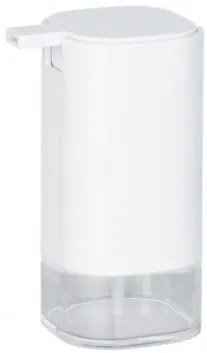 Dozator pentru sapun, din acril, Oria Alb, L7,5xl9,5xH16 cm