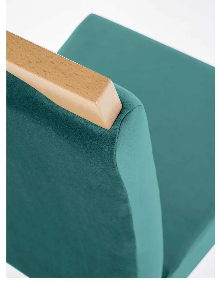 Scaun de bucătărie Clarion II, verde / stejar miere