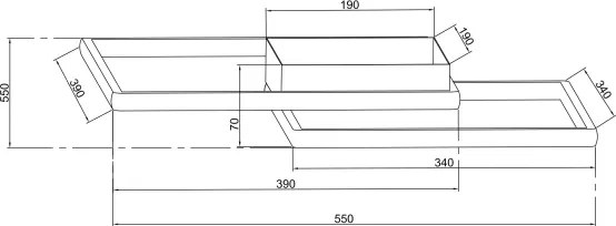 Ondaluce - Plafonieră LED dimabilă DOWEL LED/46W/230V argintie