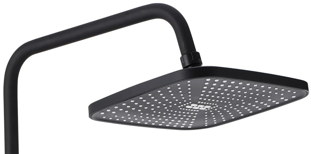 Baterie pentru dus Storm negru mat
