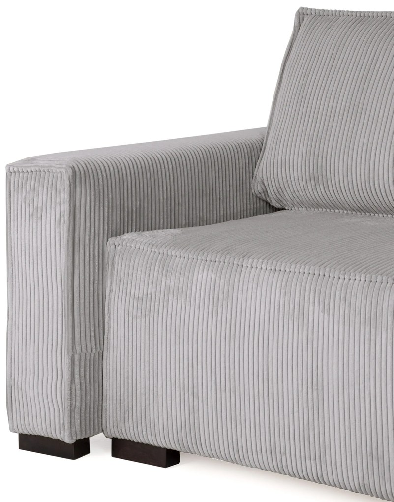 Canapea extensibila cu colt bilateral Culoare Gri Deschis, SMART