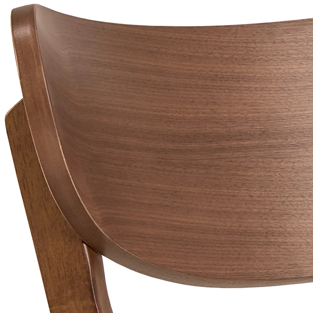 MAZZONI EXPORT ROXY Nucă Naturală - SCAUN DE LEMN PENTRU SALON SUFRAGERIE BUCĂTĂRIE RETRO