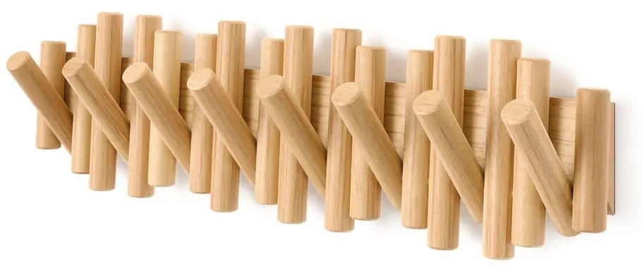 Cuier de perete în culoare naturală din lemn de pin 61 cm Picket – Umbra