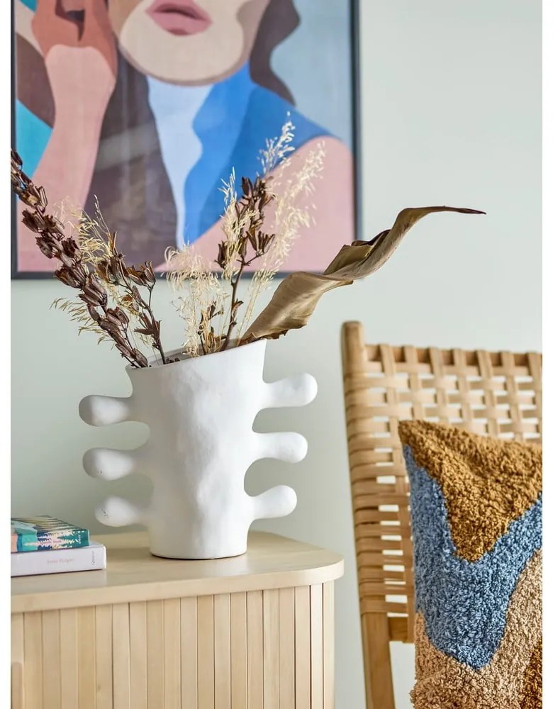 Vază albă din gresie Pernilla – Bloomingville