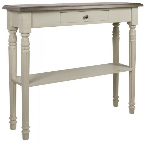 Consola alba din lemn de pin, Harlem