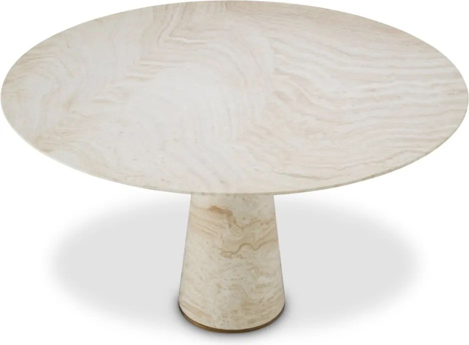 Masa rotunda LUX travertin Genova 131cm