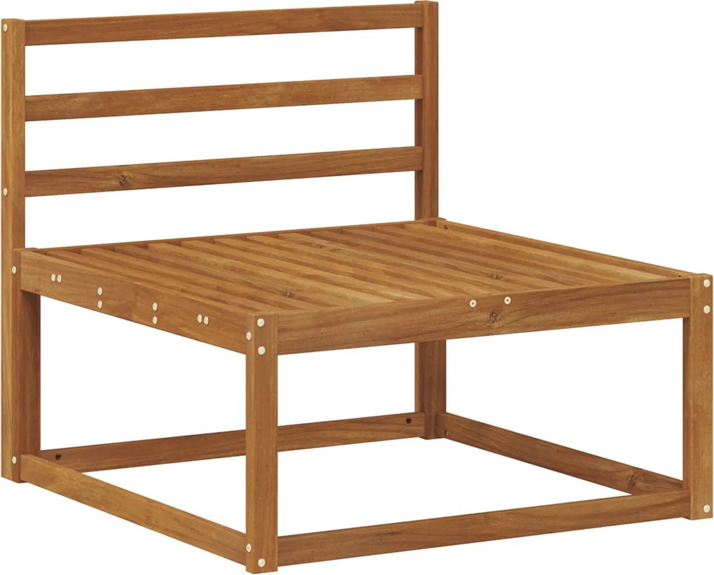 vidaXL Canapea Medie pentru Exterior Lemn Solid de Acacia natural