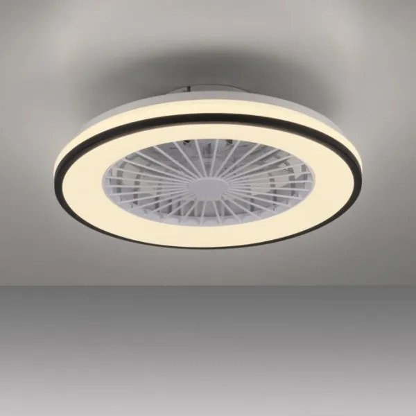 Ventilator LED RGBW dimabil de tavan JUST LIGHT. 14447-18 LENO LED/44W/230V + telecomandă