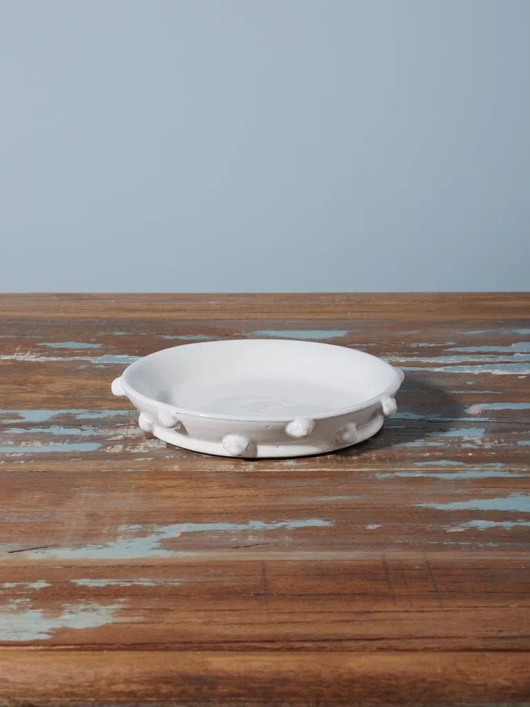 Farfurioara alba din ceramica, D18cm Dante