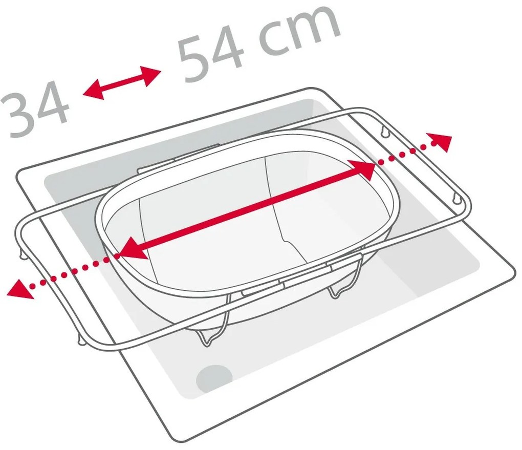 Tescoma Coș reglabil pentru strecurat GrandCHEF 34x 24 cm