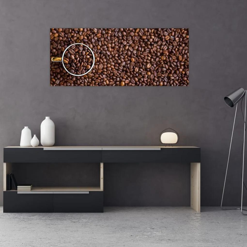 Tablou - boabe de cafea (120x50 cm), în 40 de alte dimensiuni noi