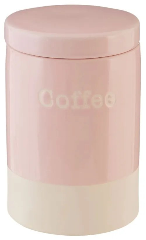 Recipient din ceramică pentru cafea Premier Housewares, 616 ml, roz