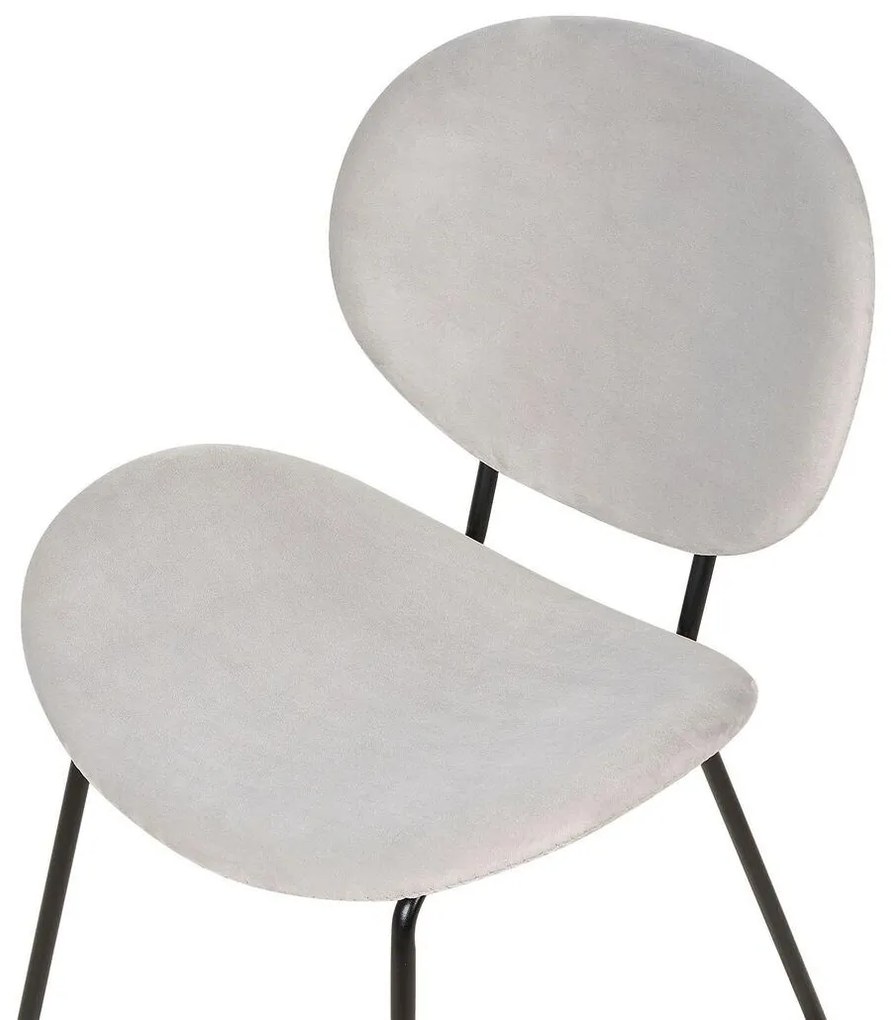 Set 2 buc scaune de sufragerie Luaza (gri). 1081046