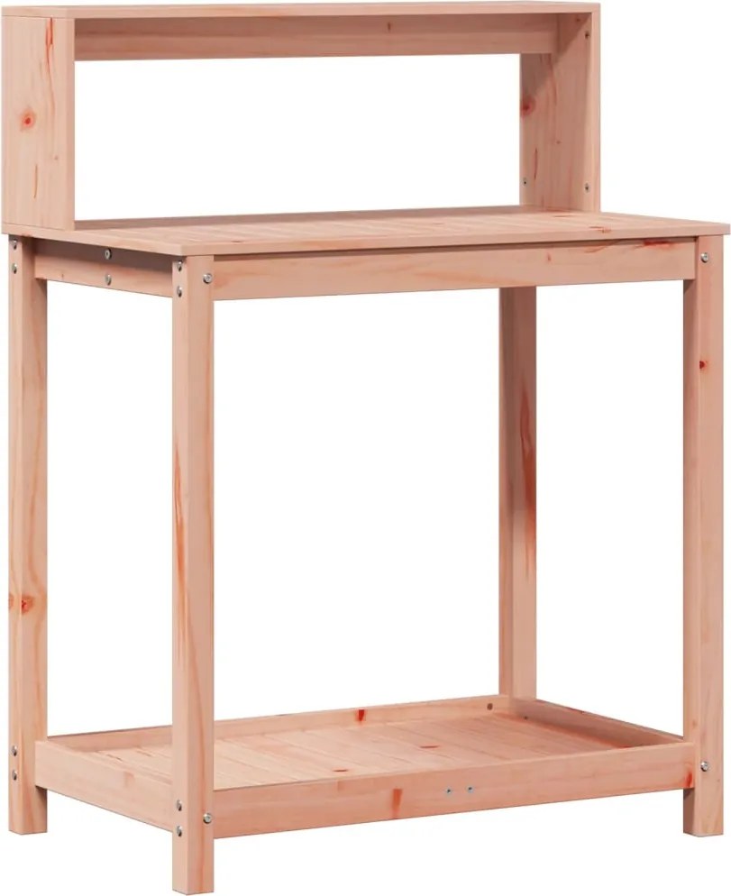 vidaXL Masă de plantare cu rafturi 82,5x50x109,5 cm lemn masiv douglas