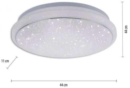 Plafonieră LED RGB dimabilă JUPI LED/28W/230V Leuchten Direkt 14743-16 + telecomandă