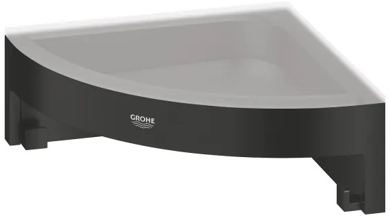 GROHE 411062430 - Poliță de colț pentru duș ESSENTIALS 250 × 250 mm, neagră
