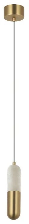Pendul LED, 7W, 3000K, ALABASTER- BRONZE, ZB-2545