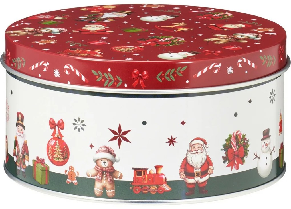 Set de 3 cutii metalice de Crăciun SeasonsGreetings