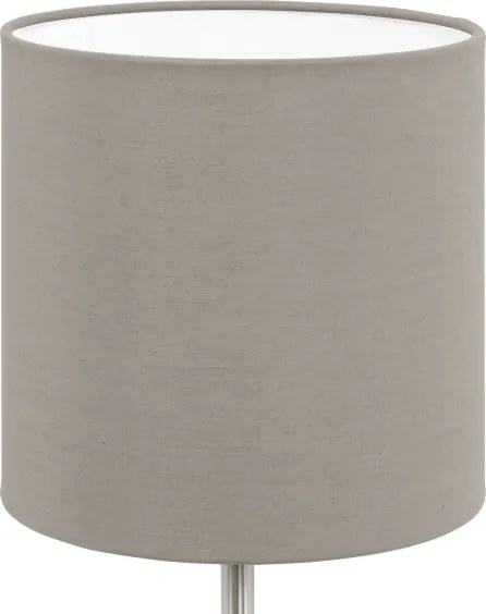 Lampă de masă Eglo 54745 ANADIA 1xE14/40W/230V taupe/crom mat