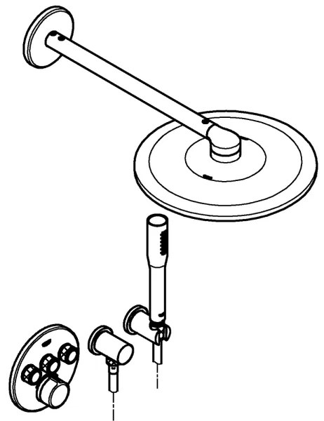 GROHE 34709000 - Set de duș SMARTCONTROL Perfect, crom lucios