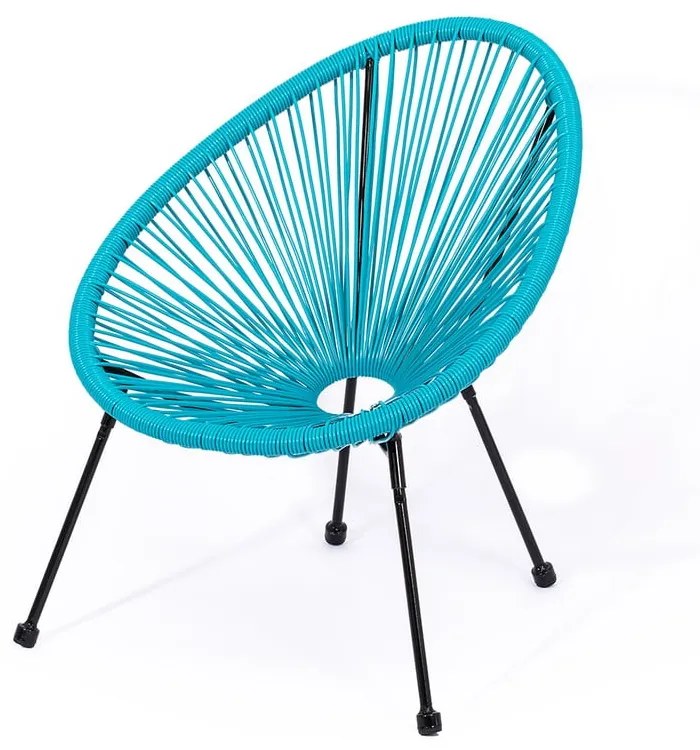 Fotoliu împletit de grădină Le Bonom Avocado, albastru
