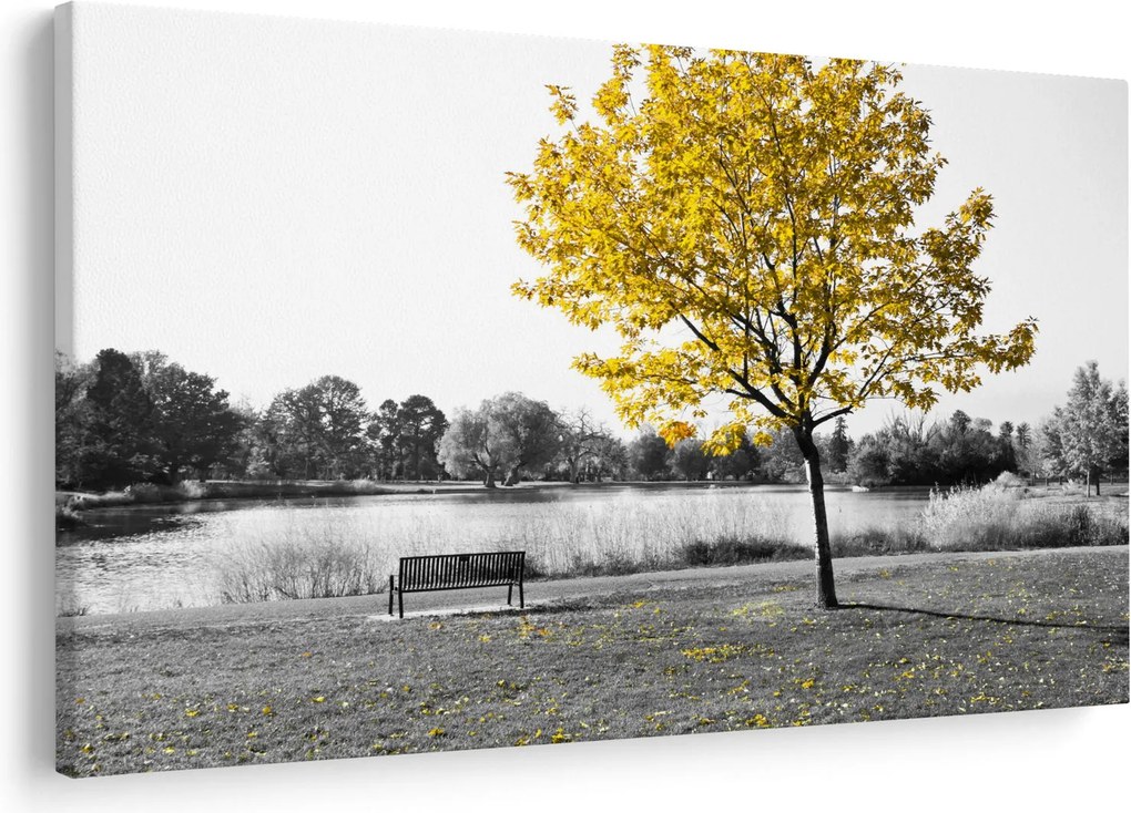 Tablou - relaxare în parc (90x60 cm)