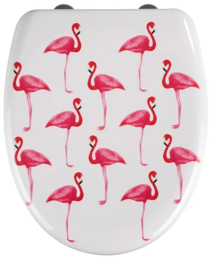 Capac WC cu închidere lentă Wenko Flamingo, 45 x 38 cm