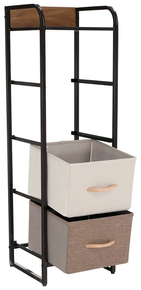 Comodă cu sertare din material textil HAZEL TIP 1,maro, L