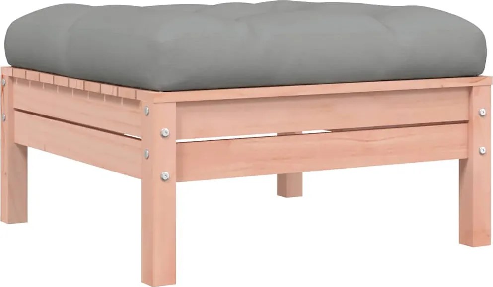 vidaXL Taburet de grădină cu pernă, lemn masiv douglas