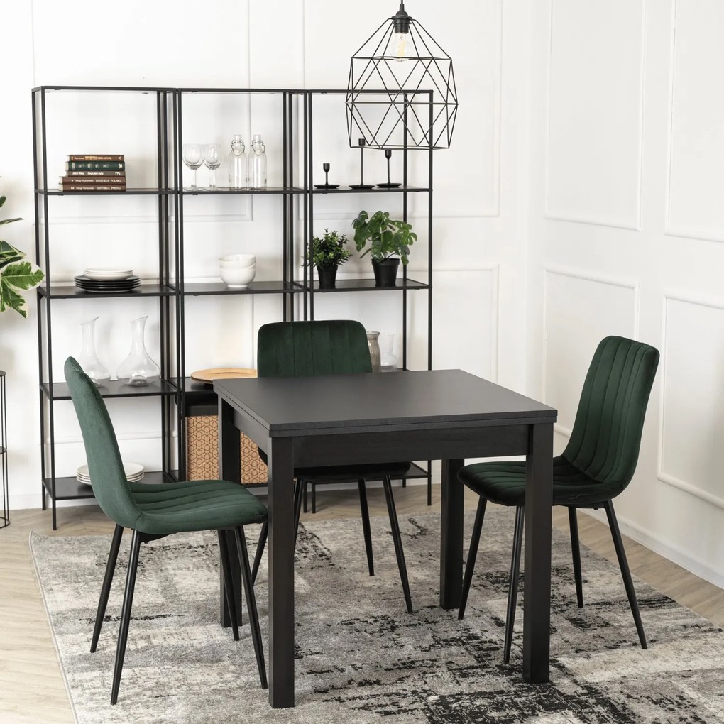 JAKS Masă extensibilă 80 - 160cm Max negru 2/2