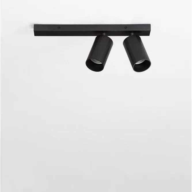 Plafoniera cu 2 spoturi GU10 ZELOS negru
