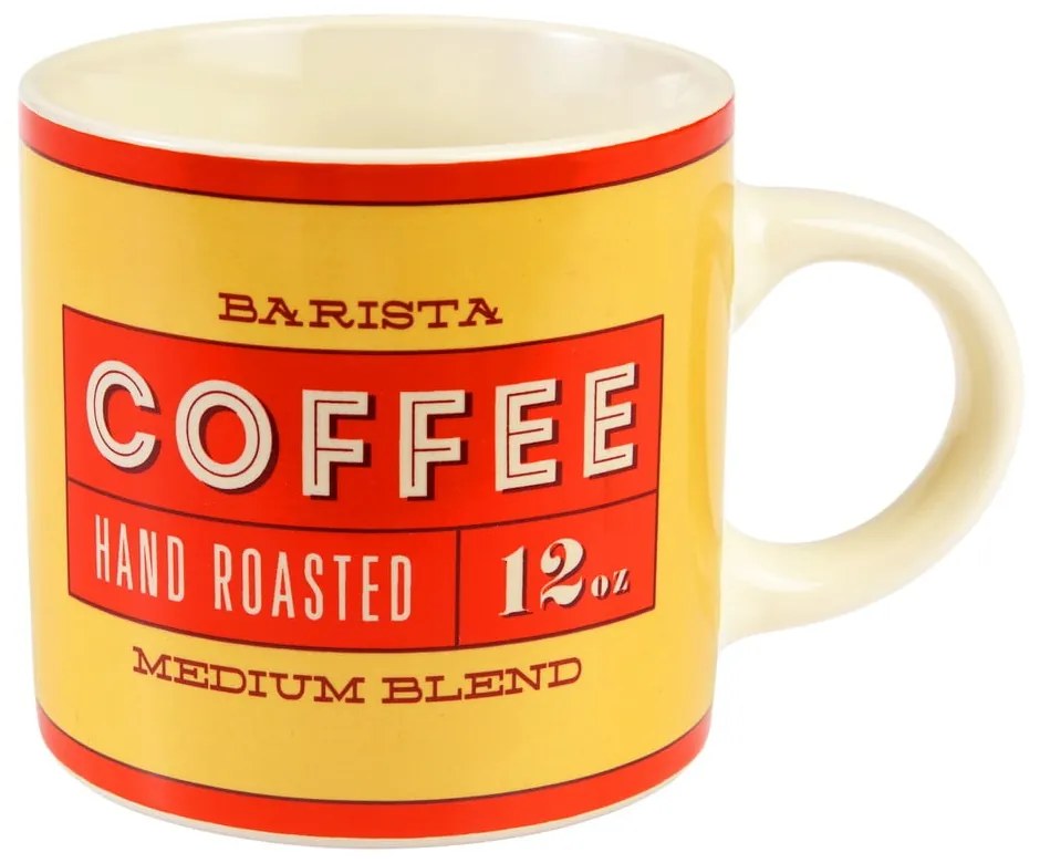 Cană roșie-crem din ceramică 350 ml Barista – Rex London