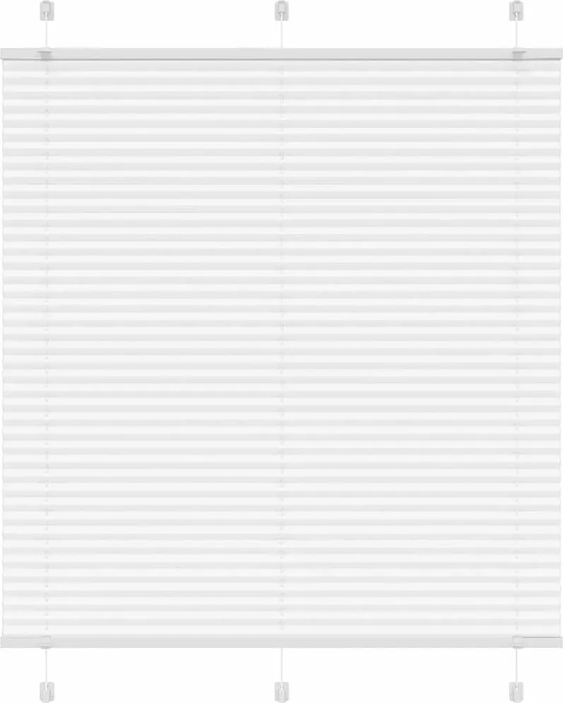 vidaXL Jaluzea plisată alb 120x150 cm Lățime țesătură 119,4 cm