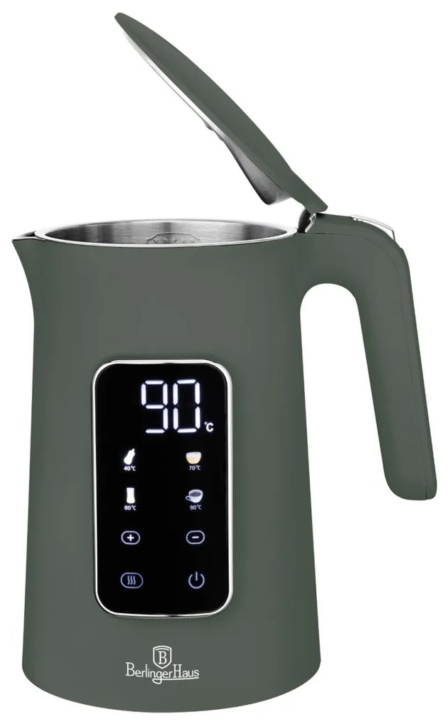 Fierbator de apa 1.7 L digital Green Matt Berlinger Haus BH 9746