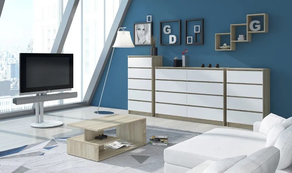 Set rafturi de perete Kenzo (stejar sonoma). 1068835